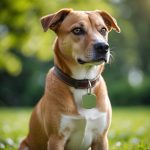 dog wearing dog tag